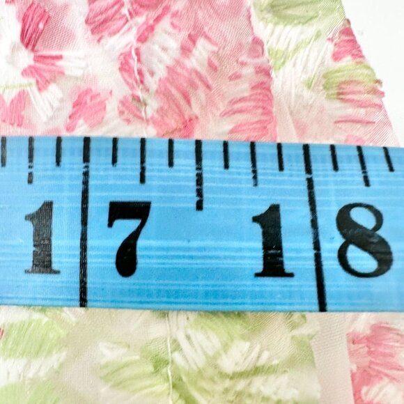 Blueberi Boulevard Child's Dress Size 18M White Stitched Flowers Pink Bow EUC - Picture 8 of 8